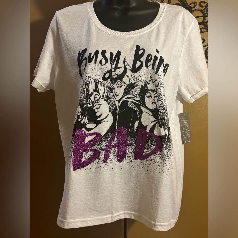 Disney Villains Busy Being Bad T-Shirt Medium